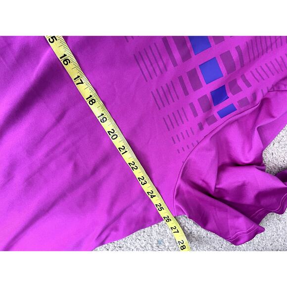 Men's Fuchsia Short Sleeve Adidas Polo Shirt 2X - Picture 4 of 7